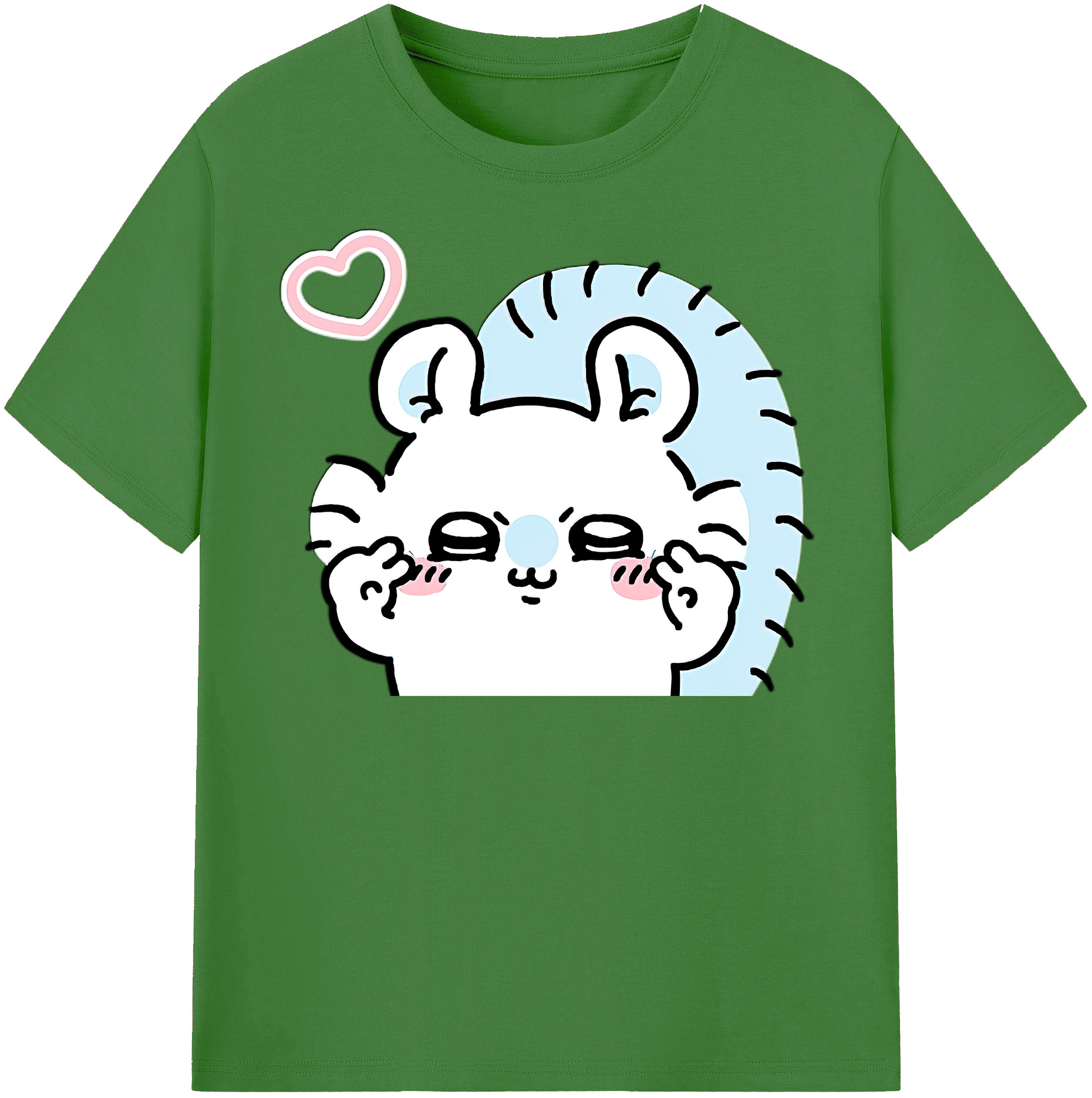 （画像用） ちいかわ モモンガ Chii-kawa Momonga レディースカジュアルプリントTシャツ（綿100％）